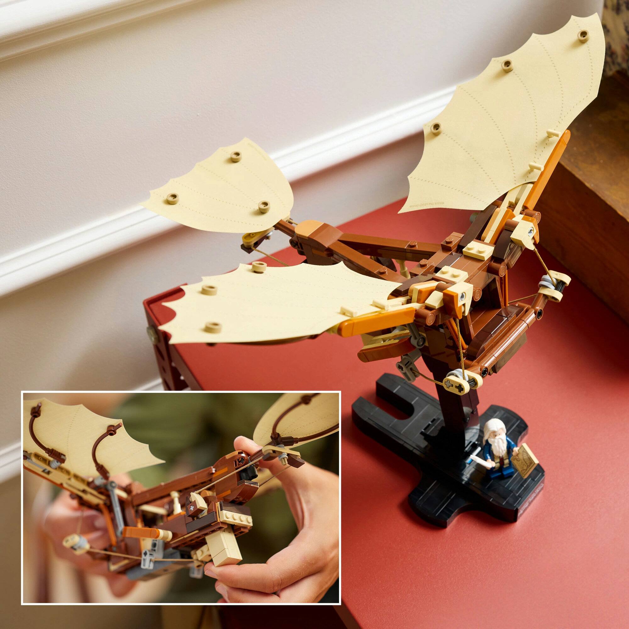 LEGO® Icons Leonardo da Vinci’s Flying Machine Desk Decor Set for Adults 10363